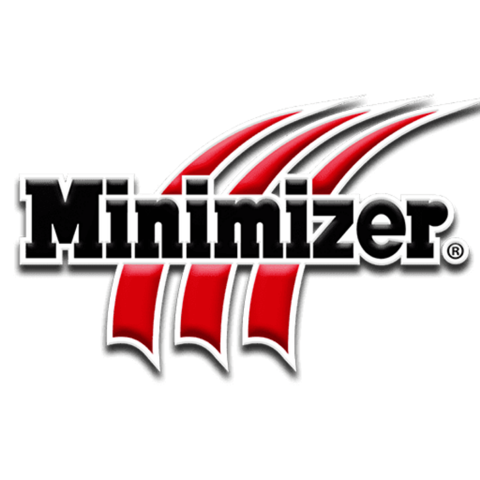minimizer brand logo - floor mats, poly fenders and fender brackets