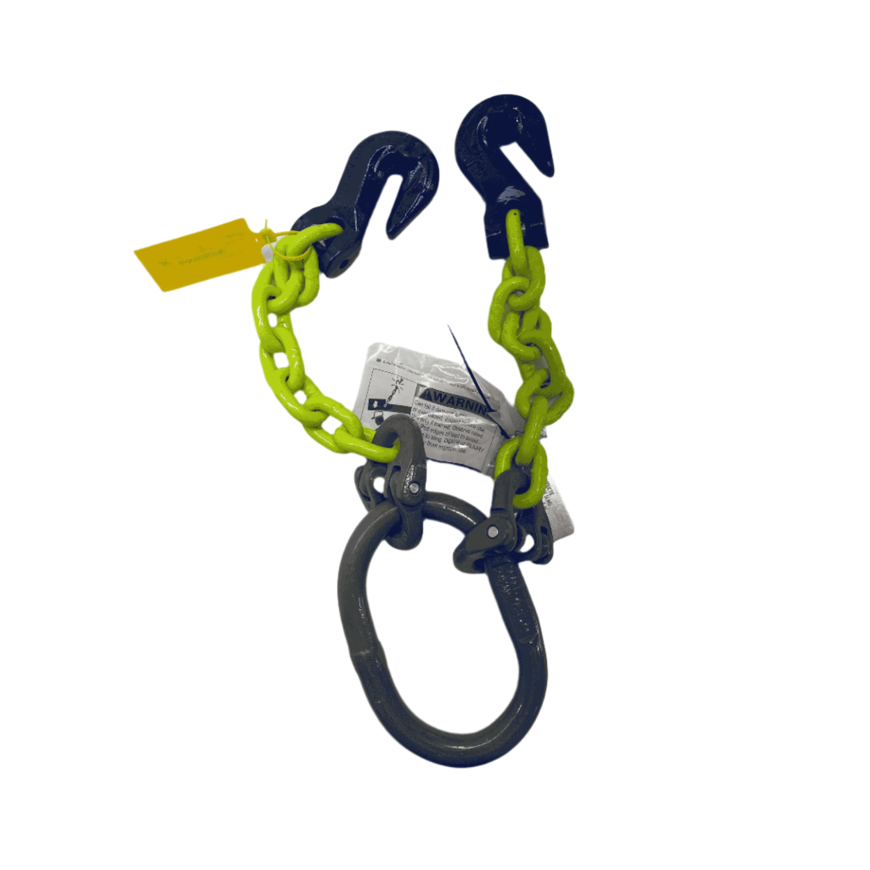 DOG81.5 heavy duty V-chain with grab hooks for rigging, lifting. Essential towing accessory for a Heavy Duty Wrecker