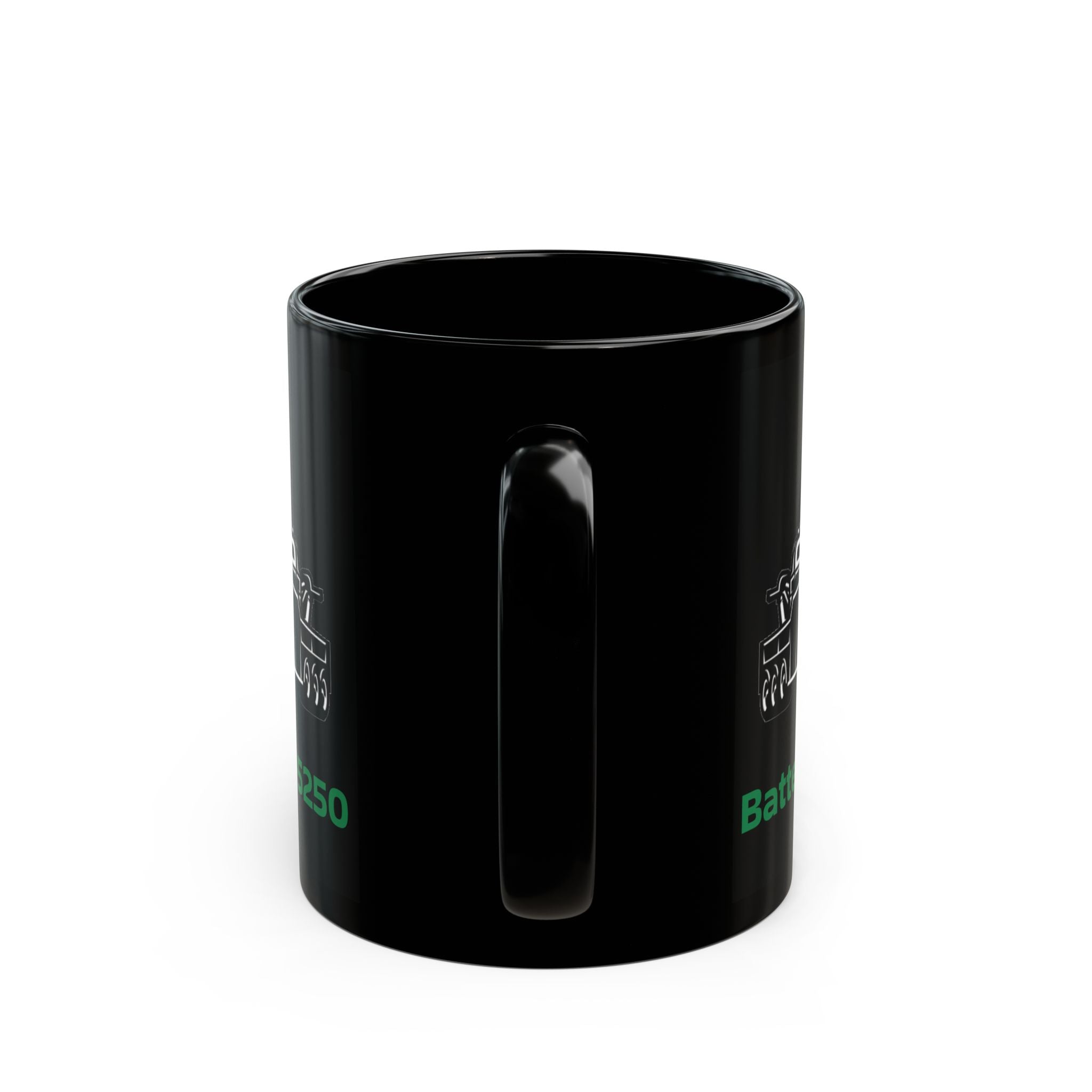 Battelini Trucker Black Mug - Classic Coffee Cup for Drivers, Perfect Gift for Holidays, Travel, and Work, 11oz or 15oz