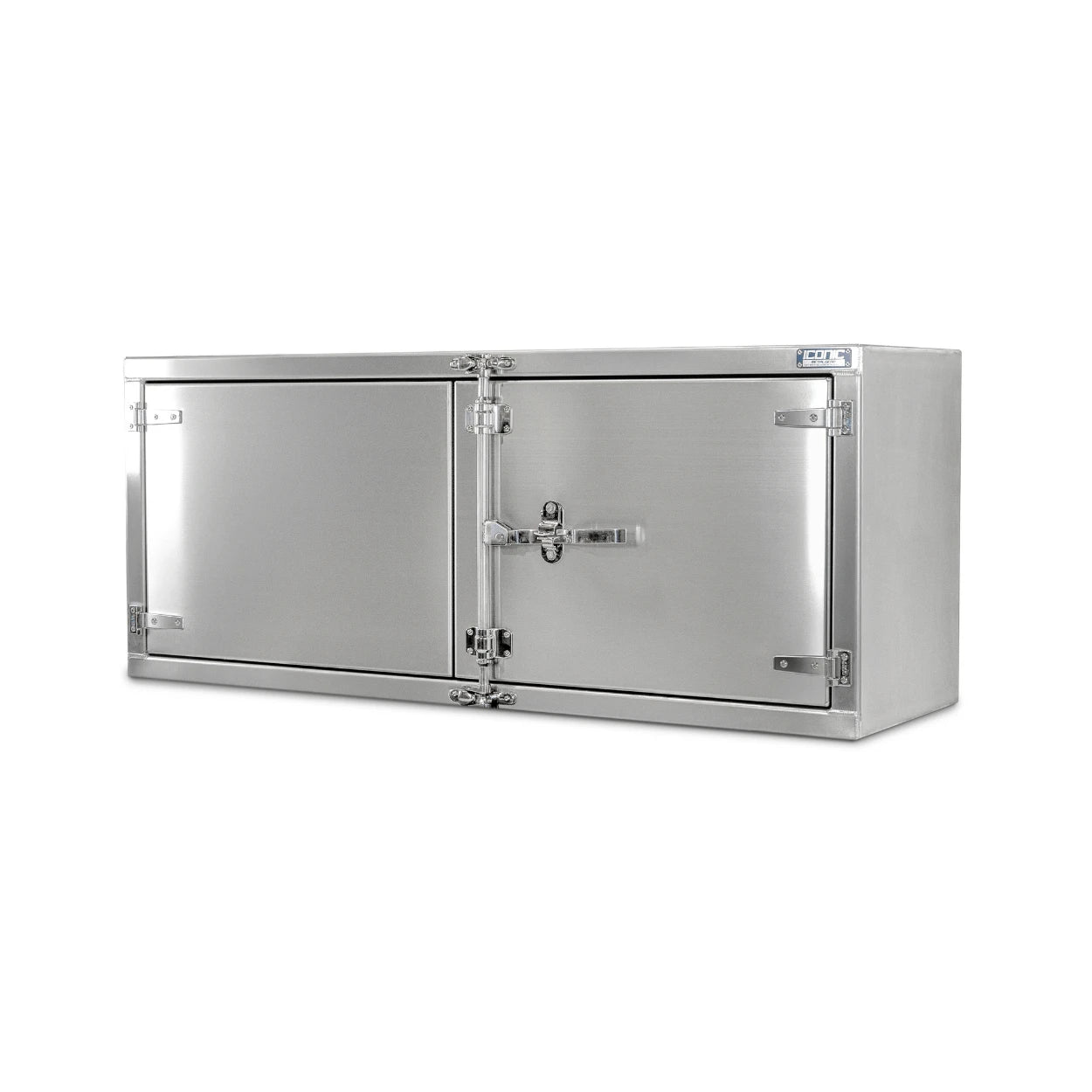 High-quality underbody toolbox, ideal for rollback tow trucks and trailers, offering secure storage with its polished finish and reliable camlock system.