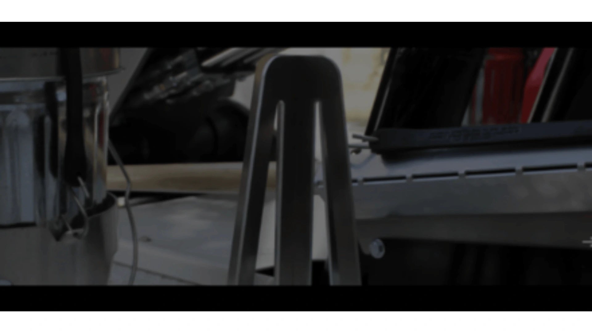 cone holder on a medium duty tow truck