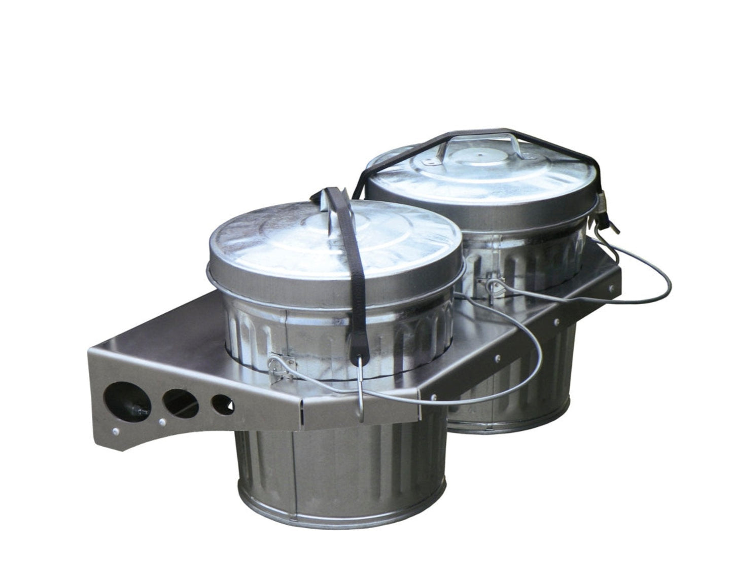 dual trash can mount - toolbox accessories - organization