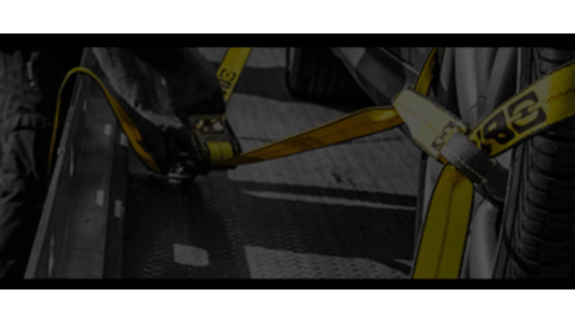 b/a products co heavy duty tie down straps to secure a vehicle to a tow truck