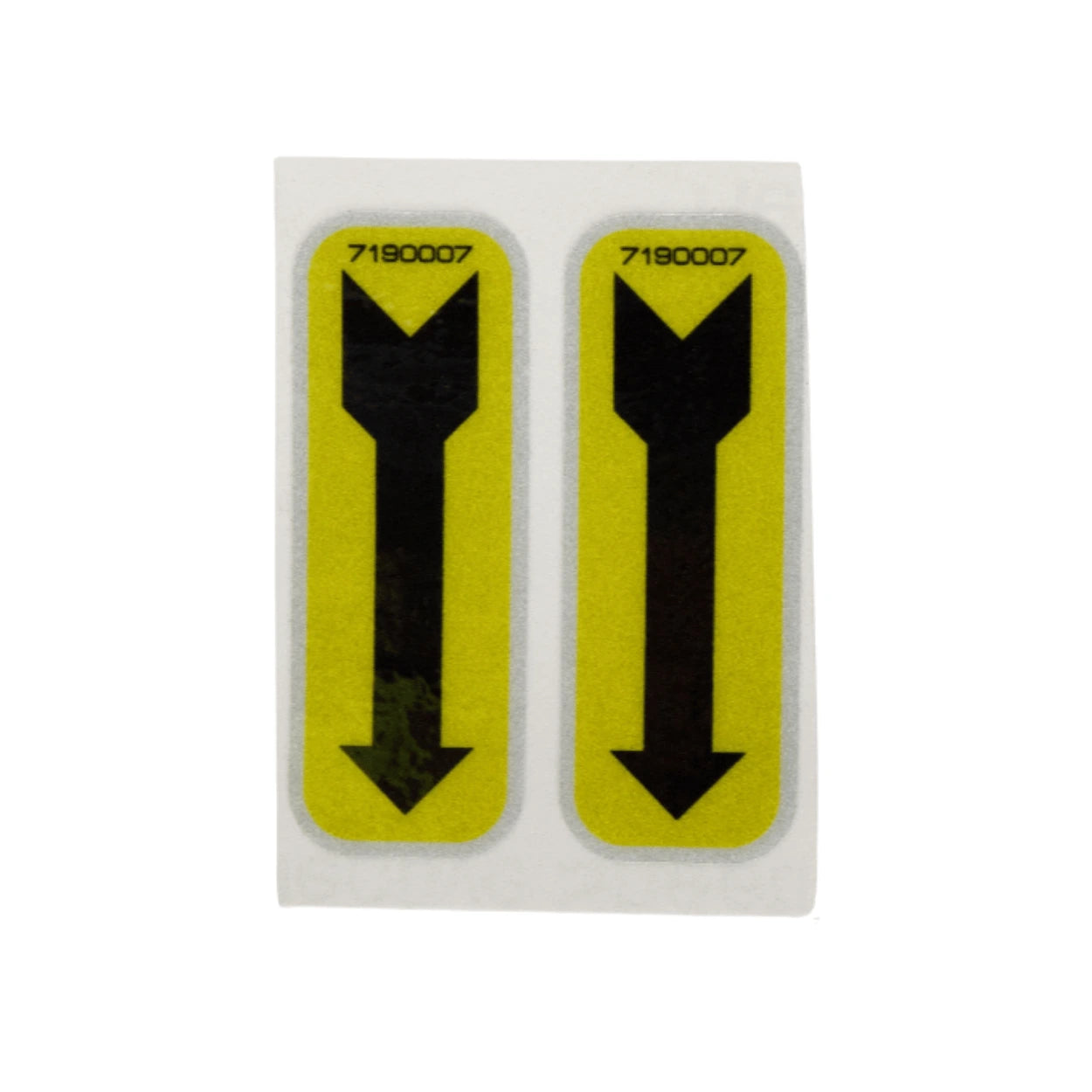Yellow_Bed_Arrow_Stickers for the side of NRC car carrier tow trucks - #7190007