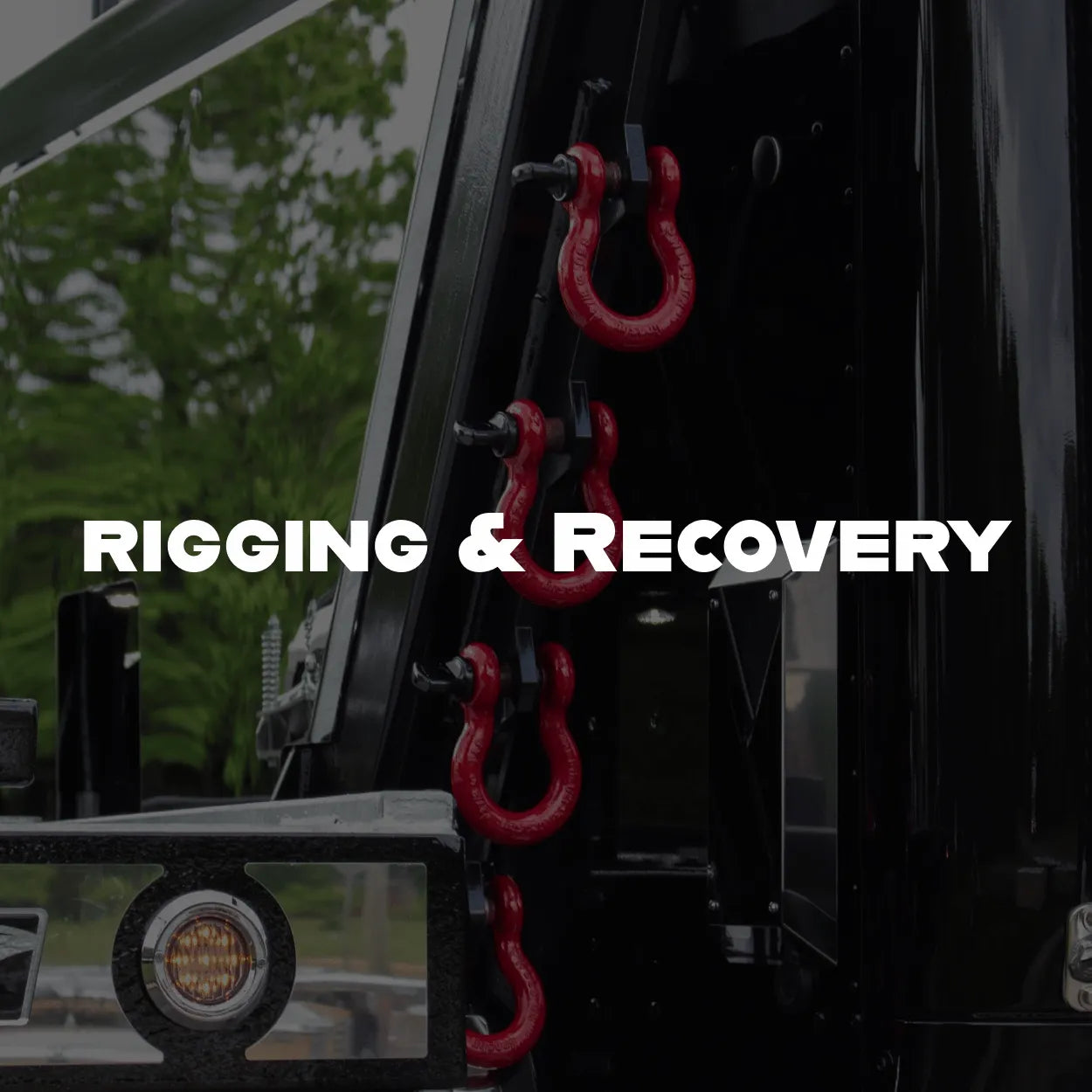 rigging and recovery equipment for tow trucks and heavy duty wreckers