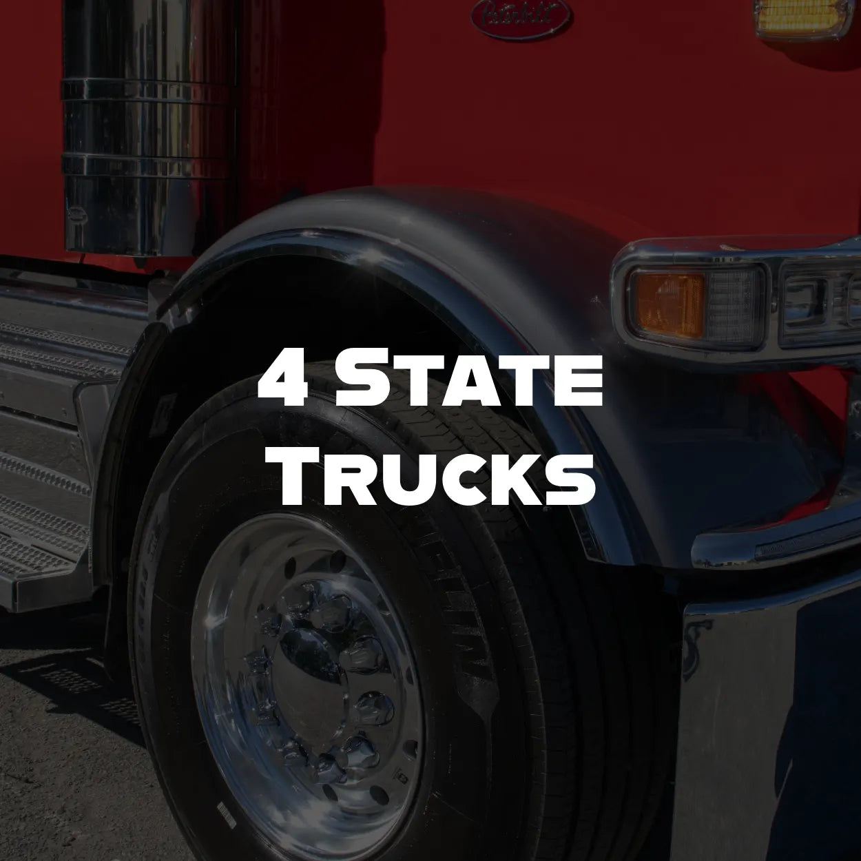 4 state trucks - fenderettes, stainless steel trim for semi trucks
