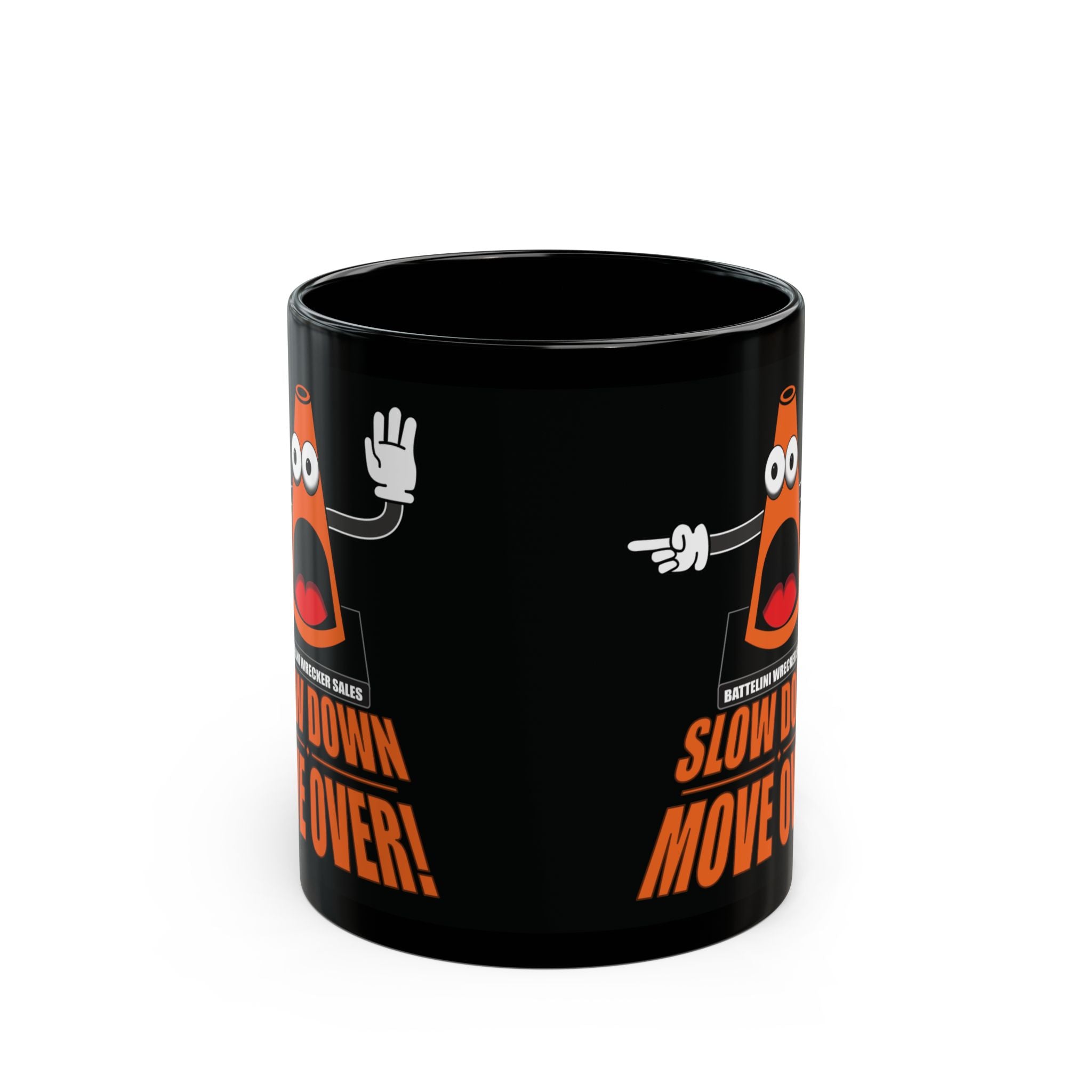 Slow Down, Move Over Trucker Mug - Classic Coffee Cup for Drivers, Perfect Gift for Holidays, Travel, and Work, 11oz or 15oz