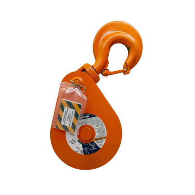 10" 12 ton snatch block with hook - crosby snatch block w/ hook - rigging 