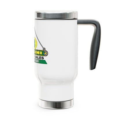 Stainless Steel Travel Mug with Handle, 14oz