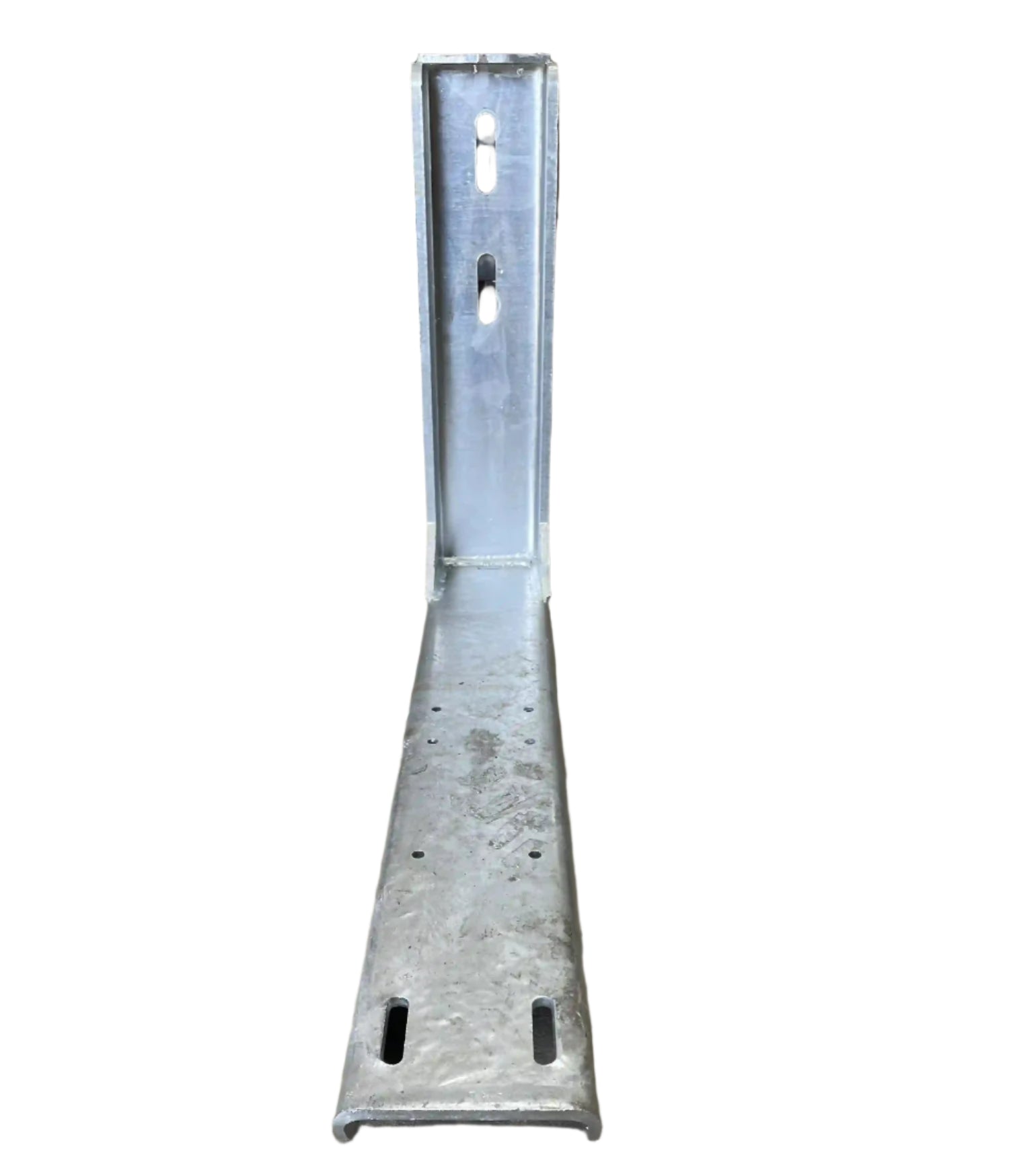 18.5" galvanized toolbox brackets for underbody toolboxes for car carrier trucks.