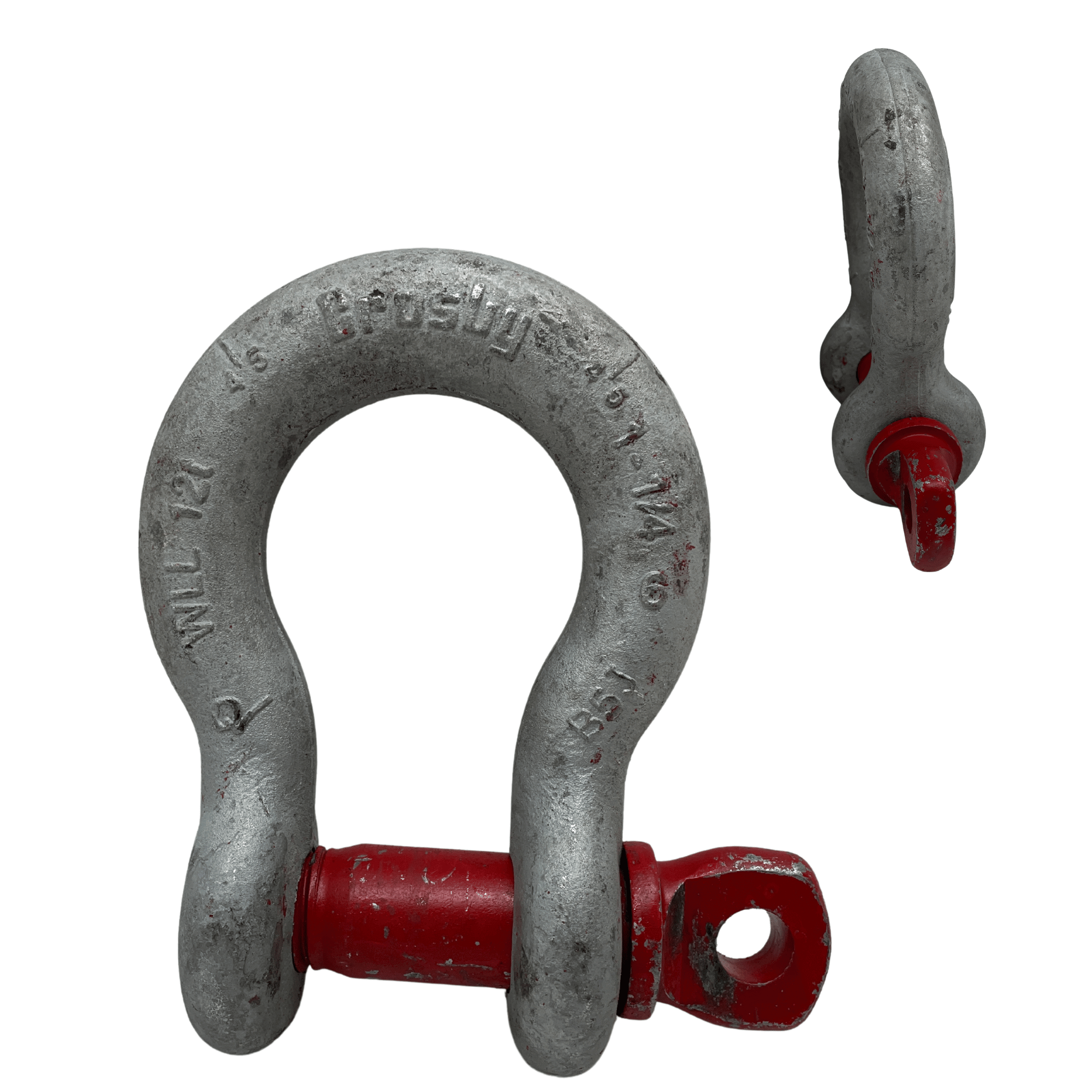 1 1-4" crosby screw pin anchor shackle used for rigging and recovery jobs
