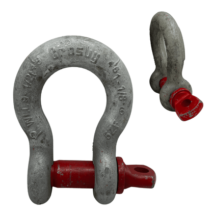 1 1/8" crosby screw pin anchor shackle used for rigging and recovery jobs