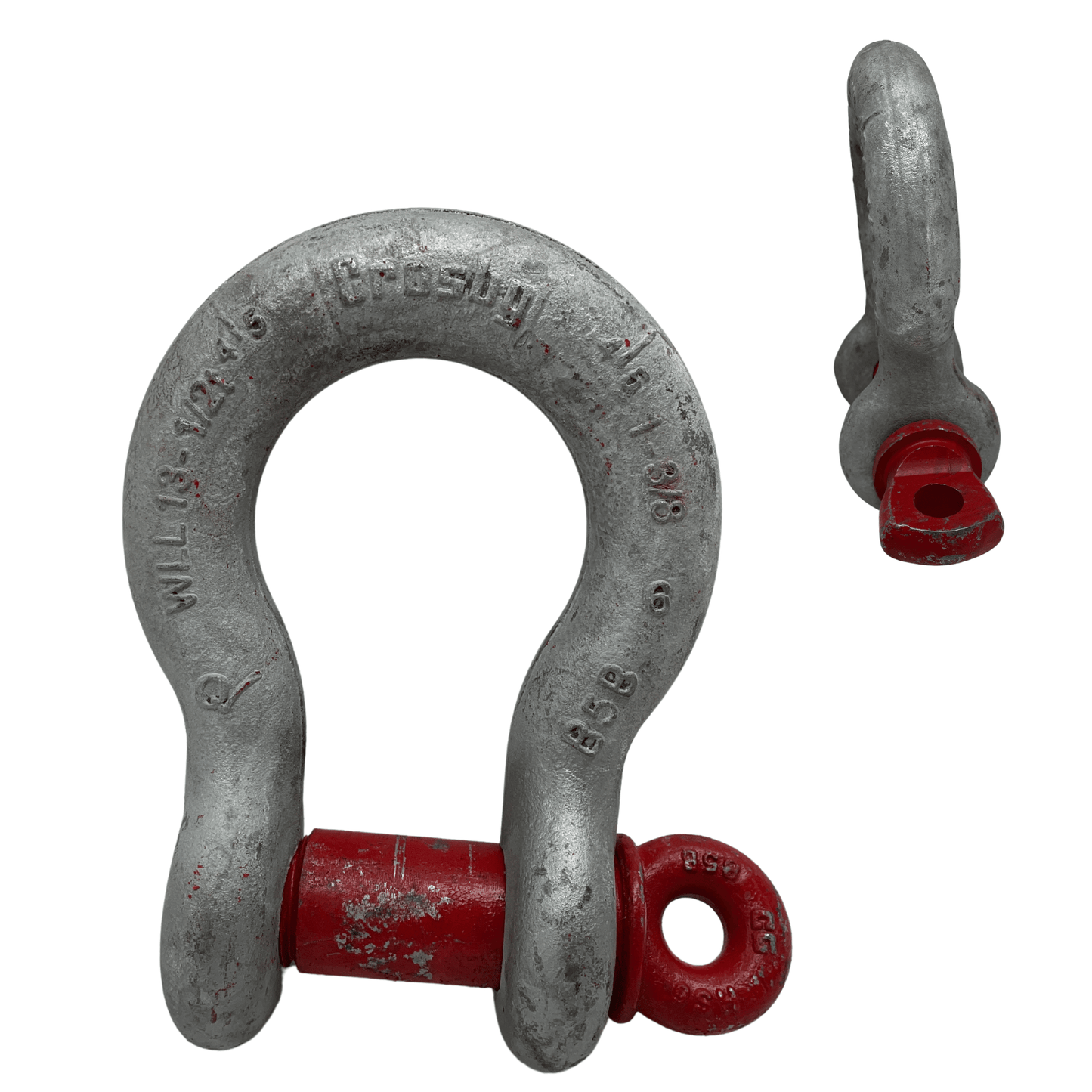 1 3/8" crosby screw pin anchor shackle used for rigging and recovery jobs