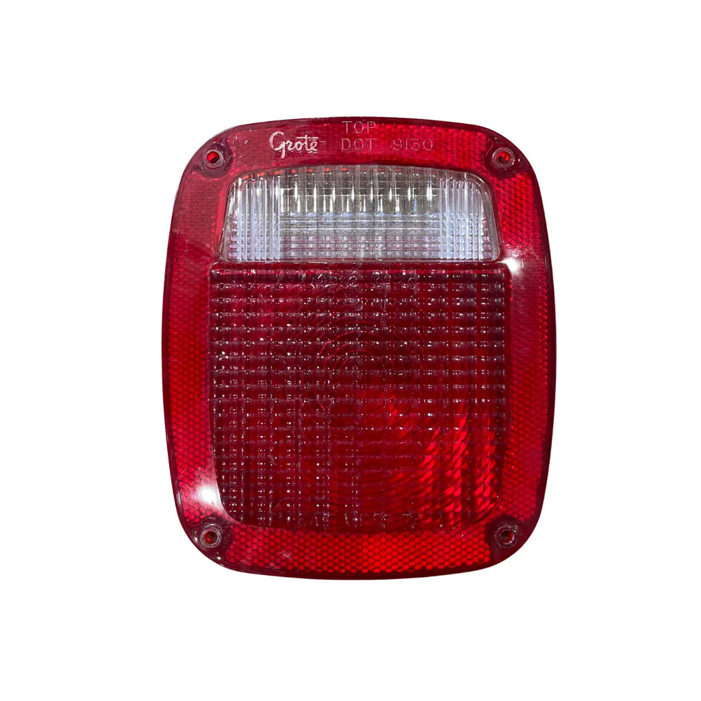 Grote 91302 Replacement Tail Light Lens – Red, Square Box Lamp