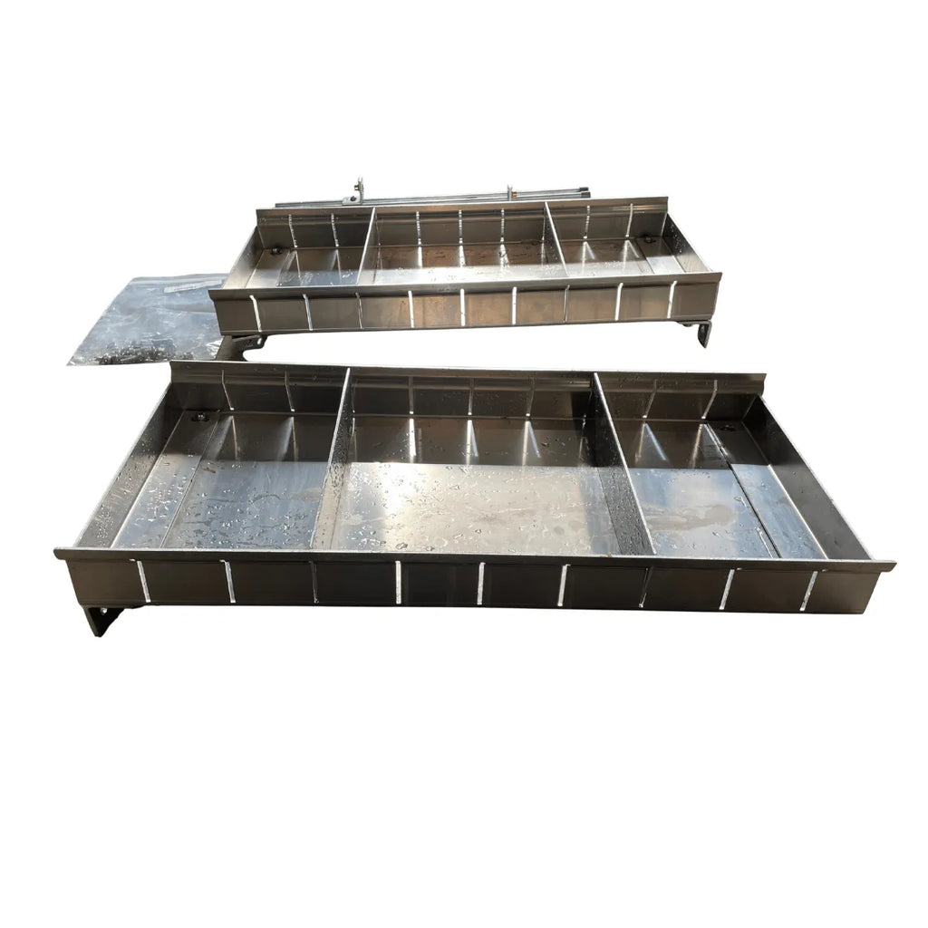 2 aluminum adjustable shelves for NRC wrecker toolbox