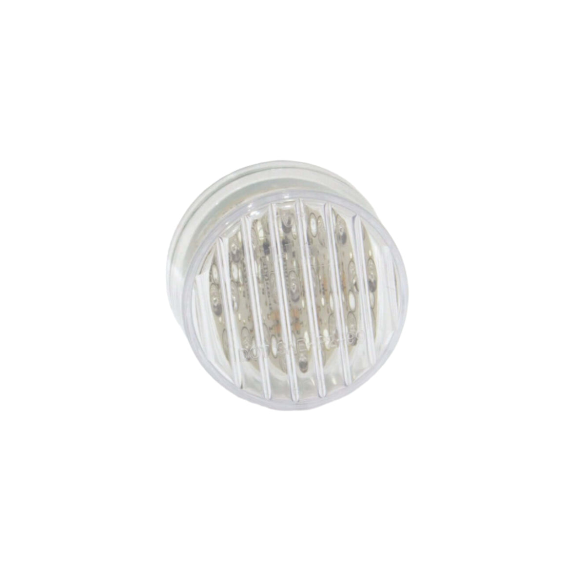 2-inch 9 diode LED clearance marker light with clear lens for NRC carriers, designed for visibility and durability on the road.