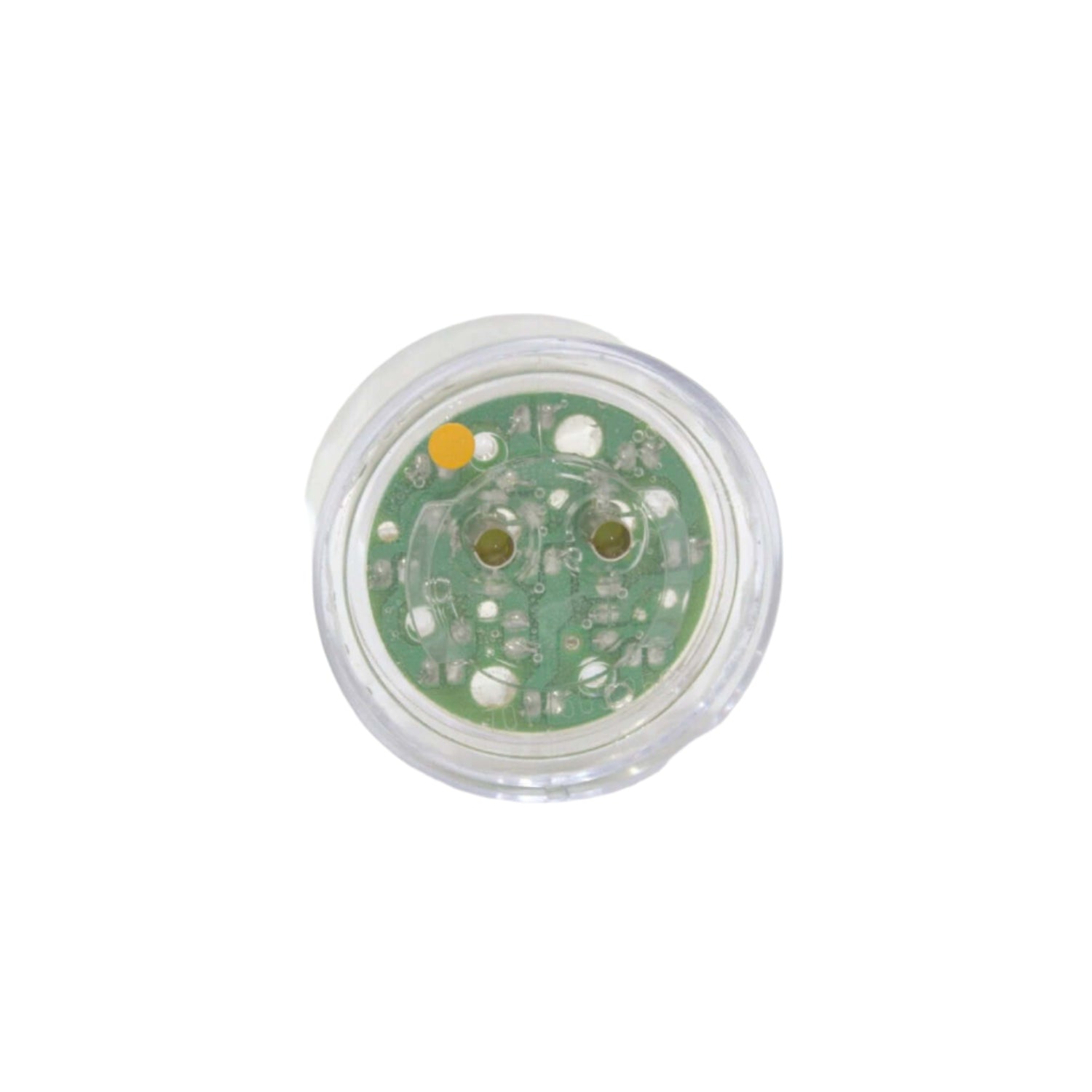 Close-up of a 2-inch LED clearance marker light with a clear lens and solid-state design for visibility and durability. For NRC carriers and other tow trucks