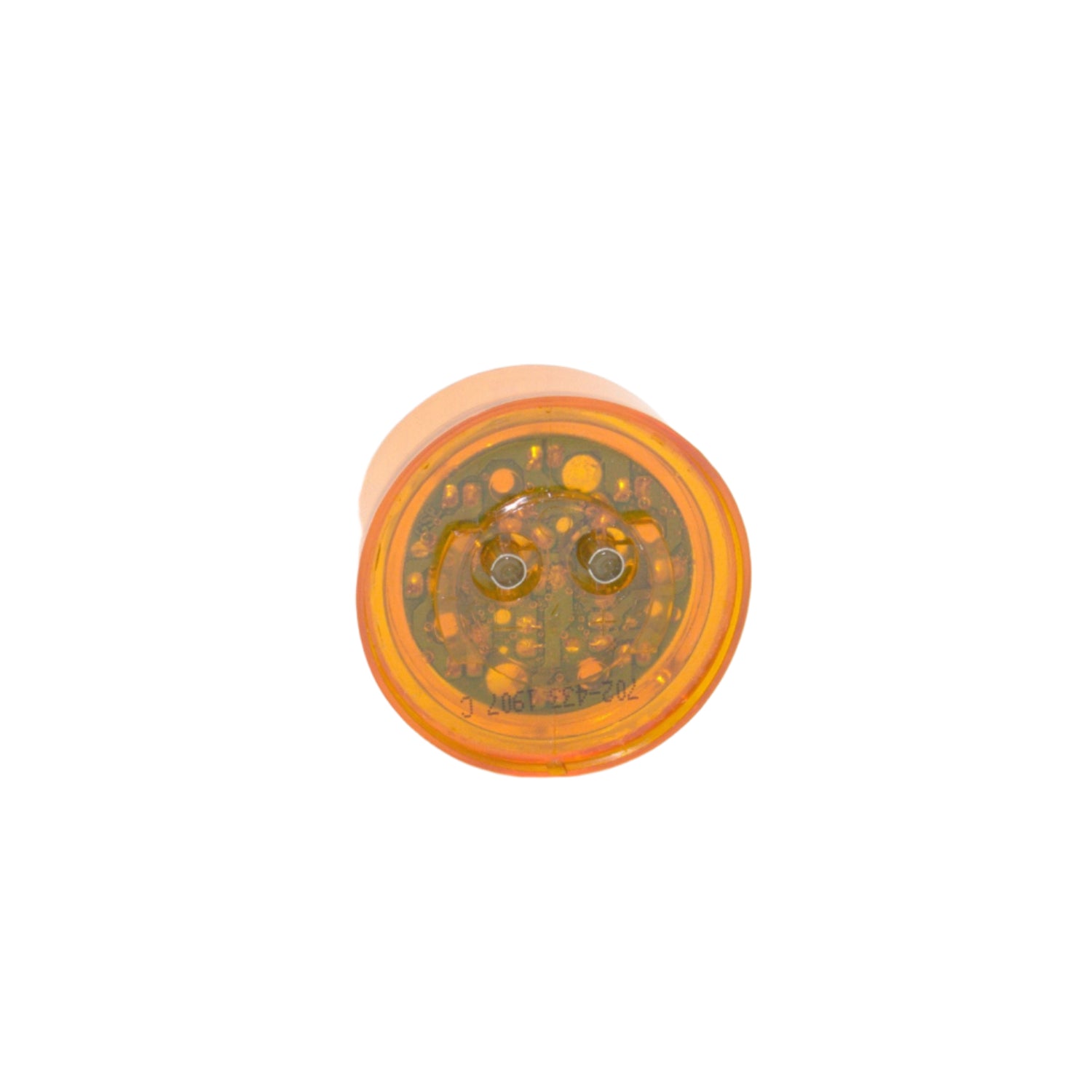 2" 9 diode LED clearance marker light with clear lens for NRC carriers, designed for high visibility and durability on the road.