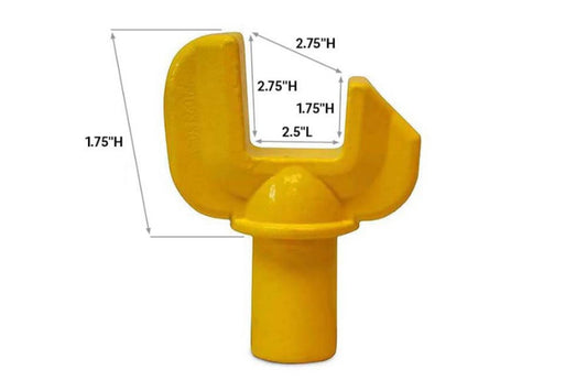 Miller Short Tapered Axle Fork - towing forks - receiver forks 