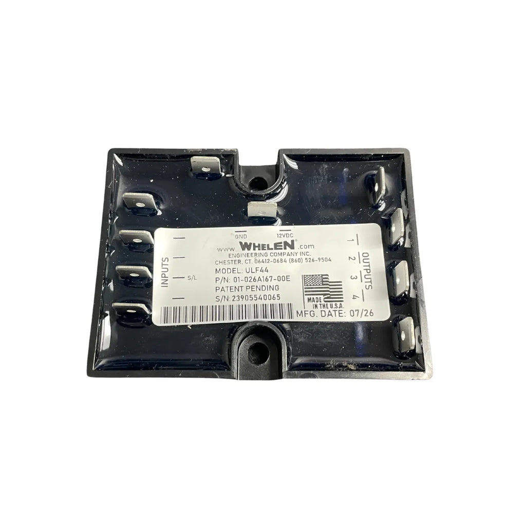 Whelen ULF44 4-Channel LED Flasher – 62 Flash Patterns, 5 Amps per Channel