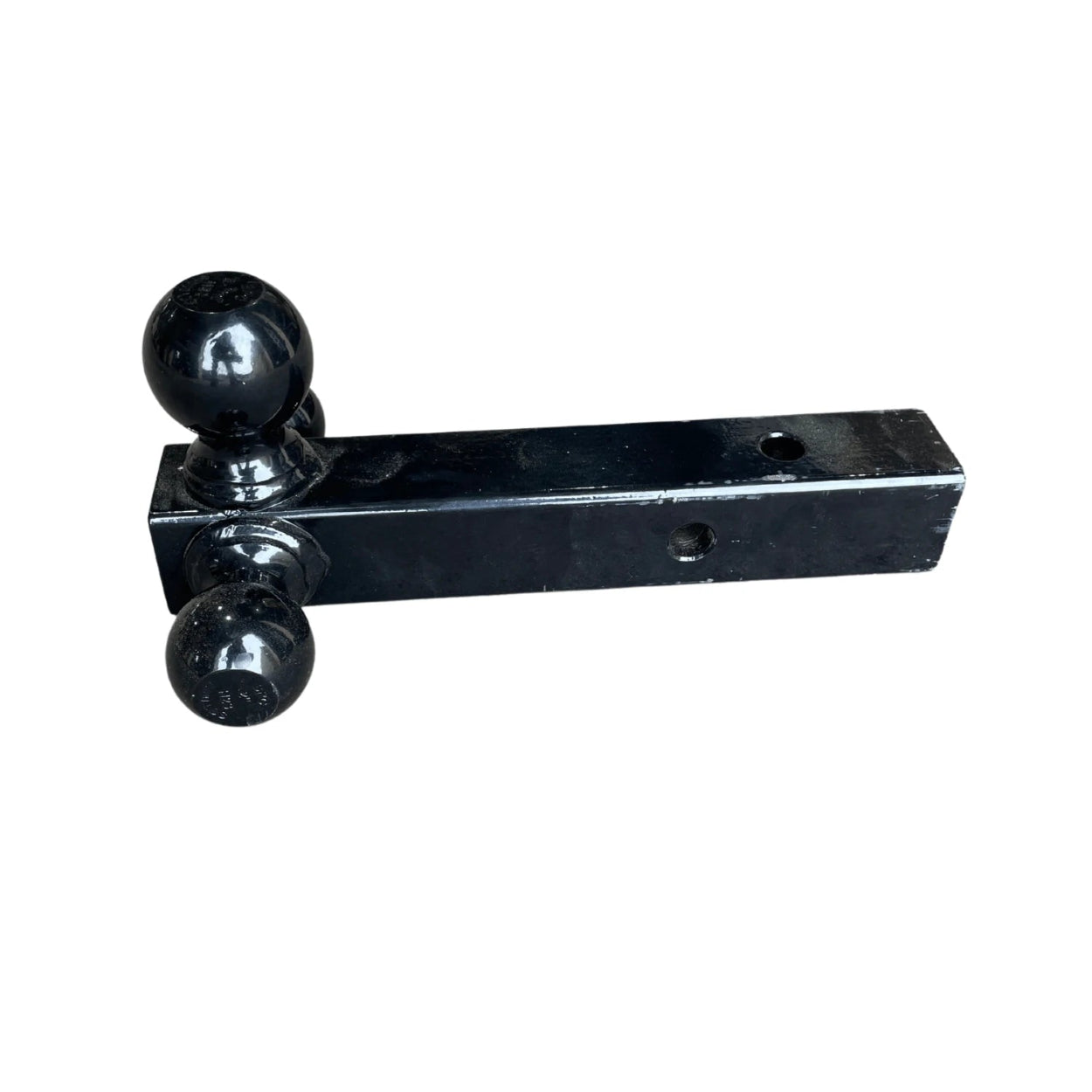 buyers products tri-ball towing hitch with 2" solid shank. Reliable hitch for heavy duty towing 