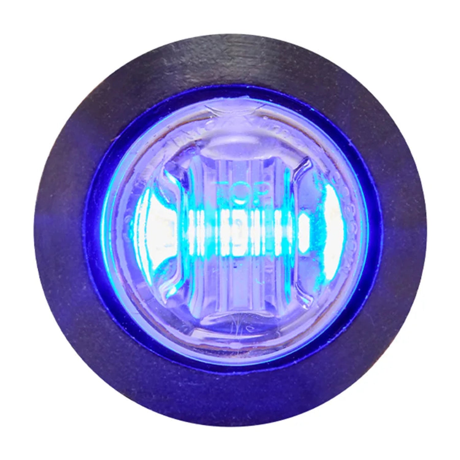 Maxxima 3/4" round blue led clear Lens Auxiliary Lights with 3 diodes