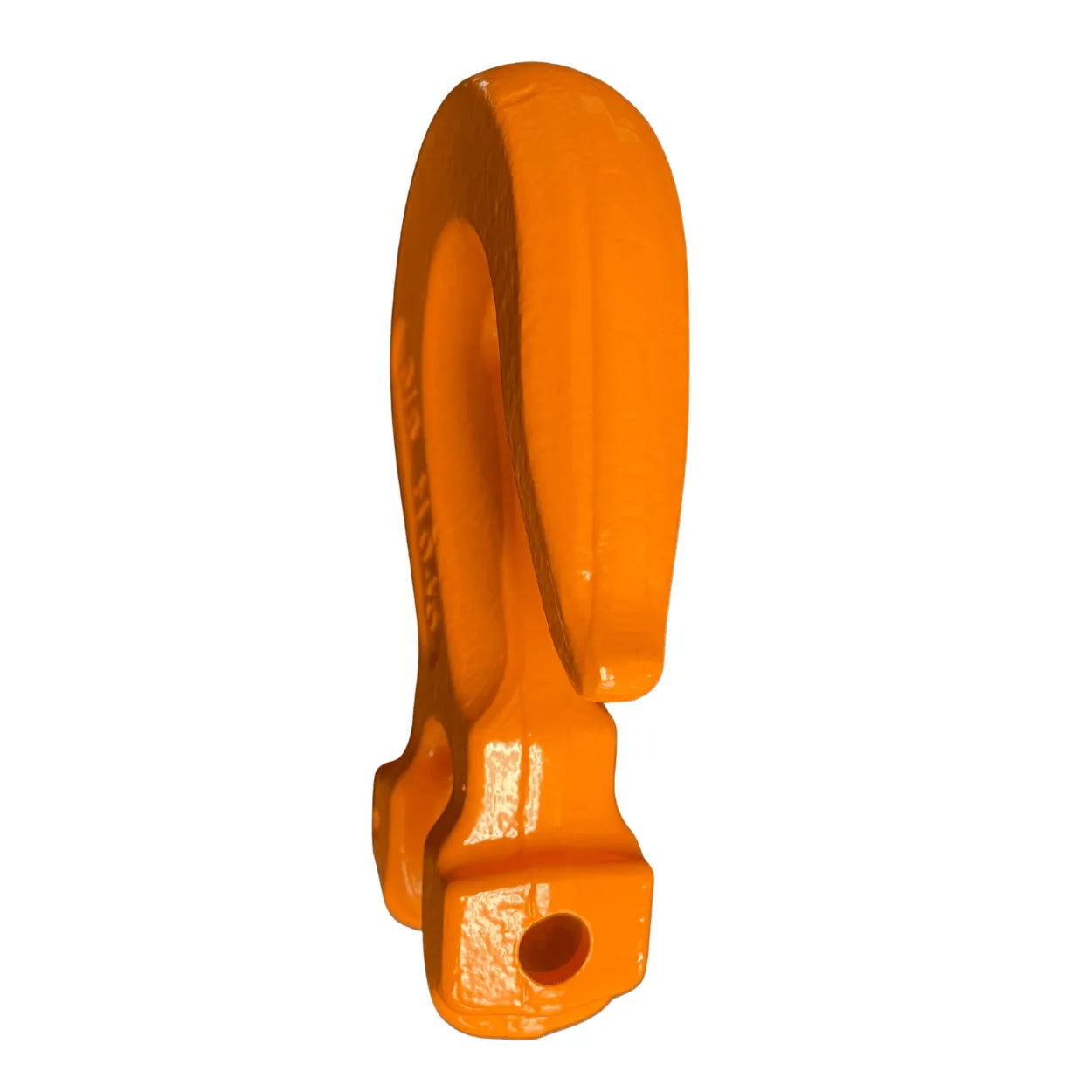 front view of 3/8 g10 orange clevis grab hook replacement 