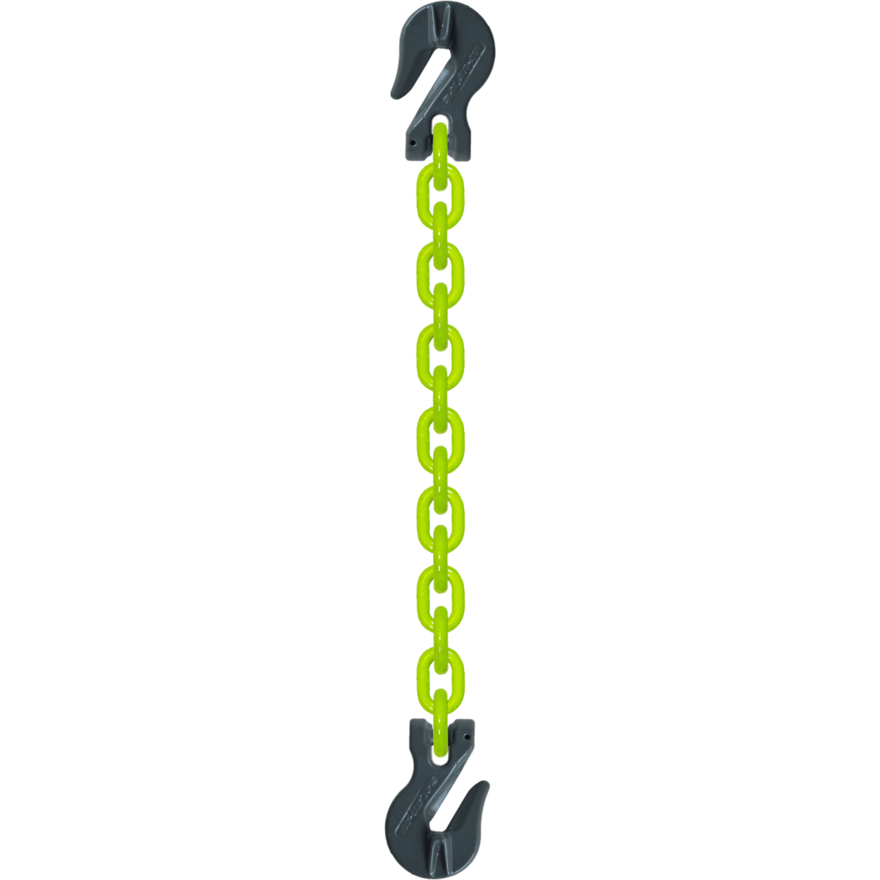 Hi-vis 3/8" grade 100 heavy duty chain, ideal for truck tool box storage and wrecker supplies.