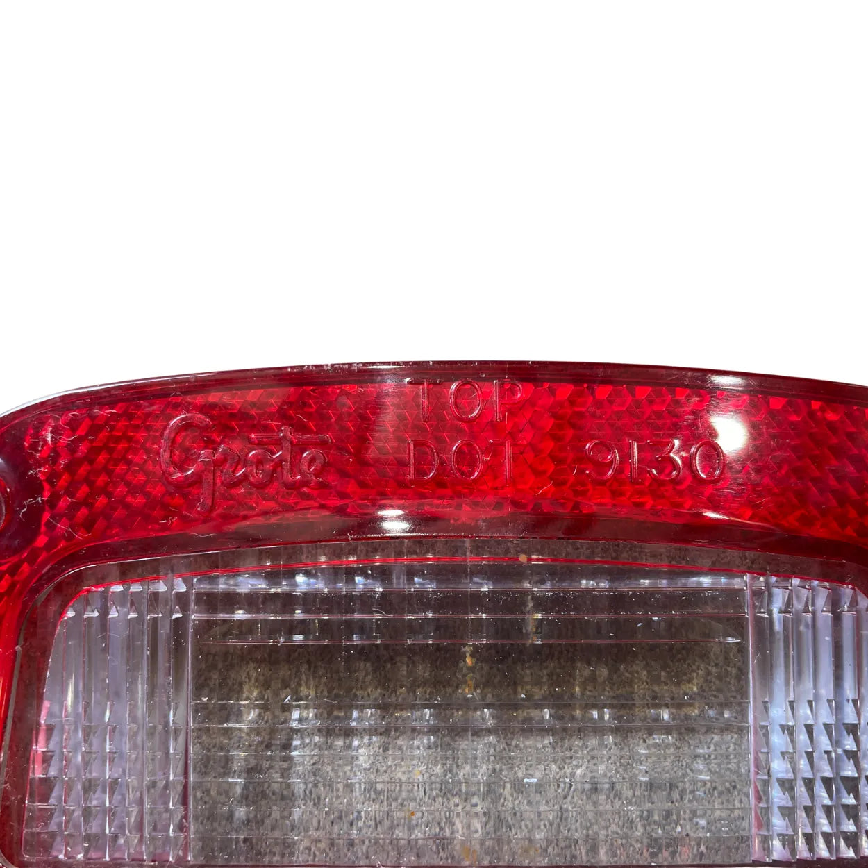 Grote 91302 Replacement Tail Light Lens – Red, Square Box Lamp