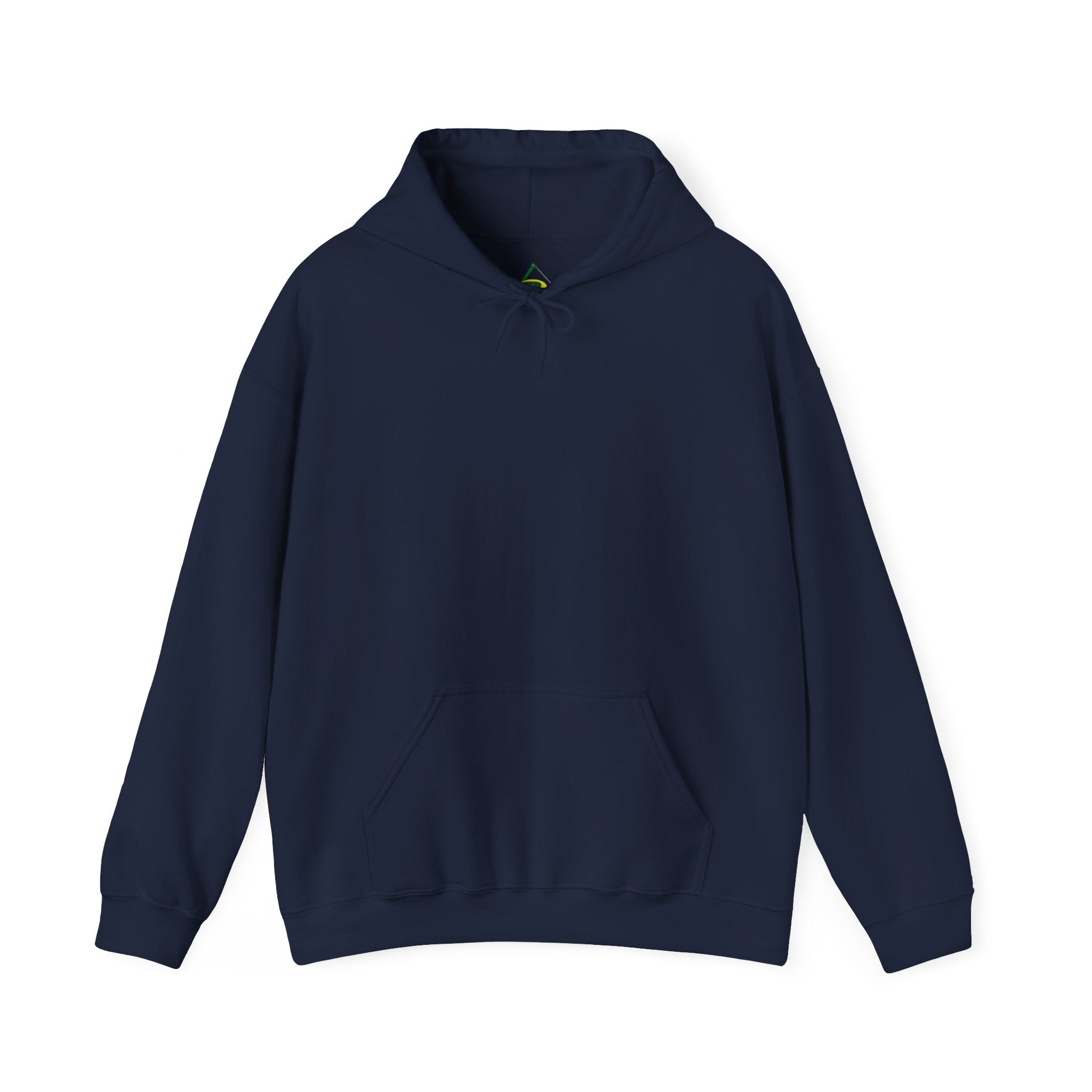 Plain navy SDMO Towing Hoodie in unisex heavy blend, soft and warm with a classic fit, suitable for men and women.