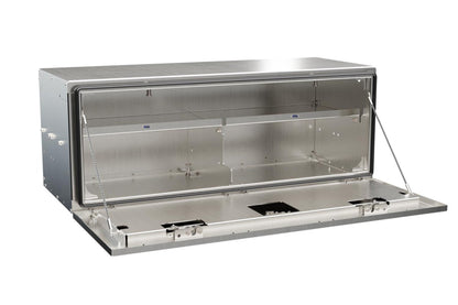48" In the Ditch Underbody tool box w/ full shelf. Quality steel & aluminum tow truck toolbox, 400lbs-rated door as step - ITD1548-FS