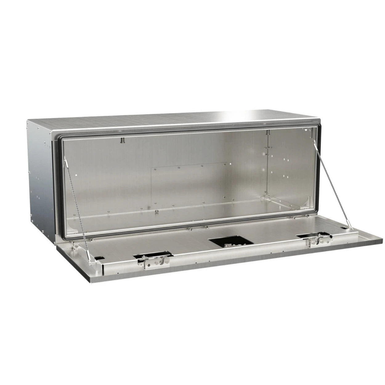 Best tow truck tool box: In the Ditch pro series tool box, customizable 48" aluminum, durable, 400lbs-rated door as step