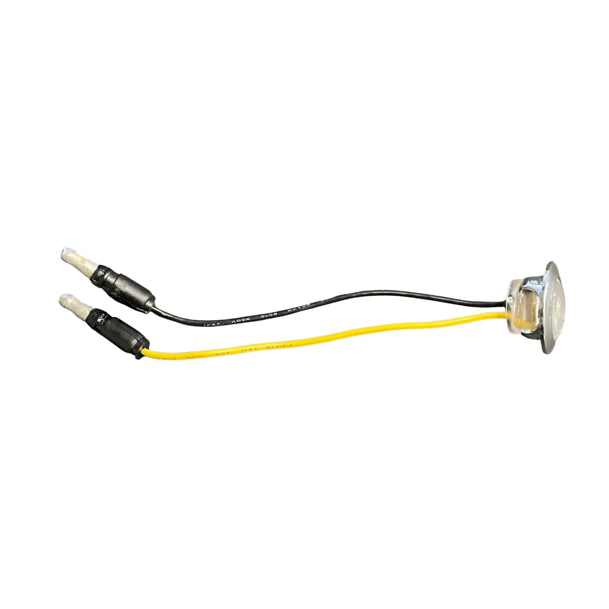 Single Diode 3/4 Inch Amber LED Light with Chrome Bezel