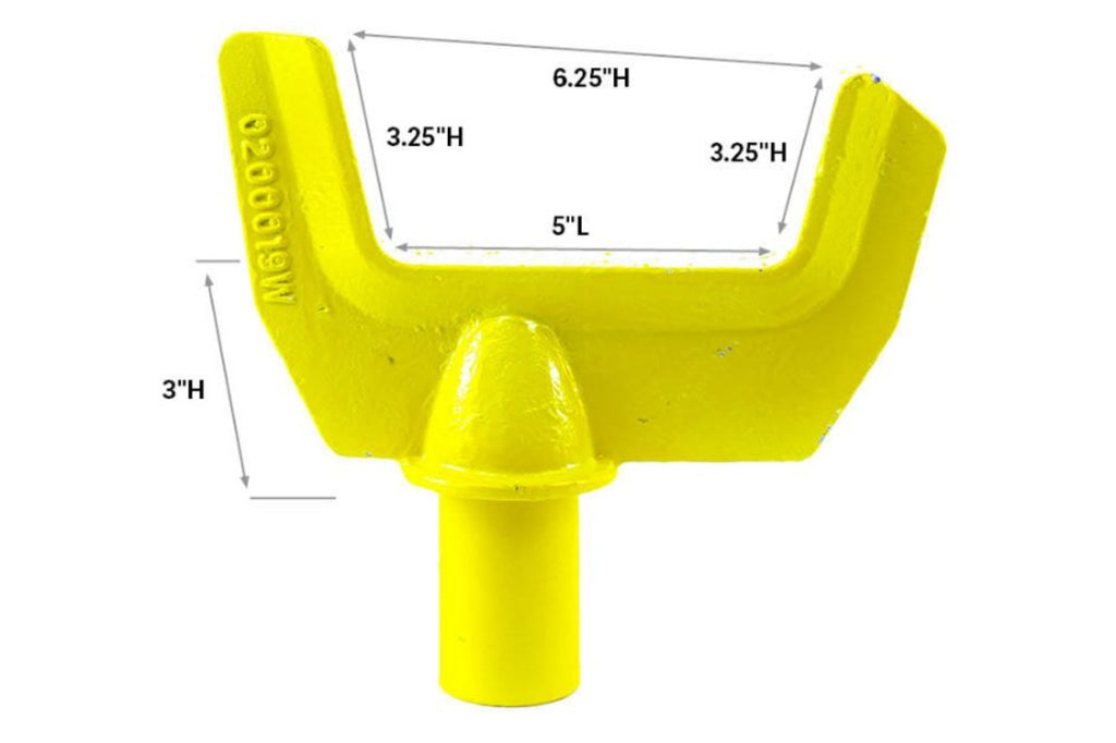 5 inch short axle fork set - axle forks - towing forks - receiver forks