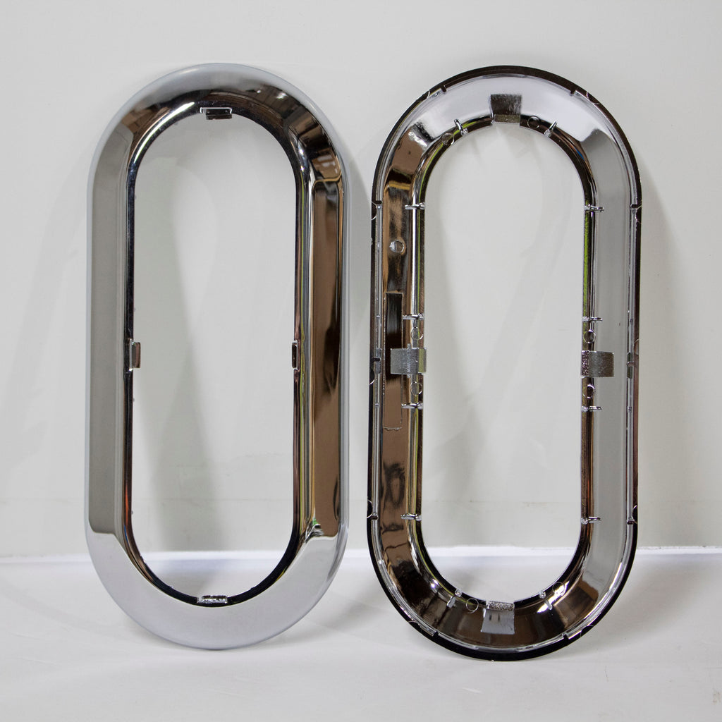 6-Inch Oval Trailer Tail Light Chrome Bezel for TBL6110 - PSZACCTBL6110K1