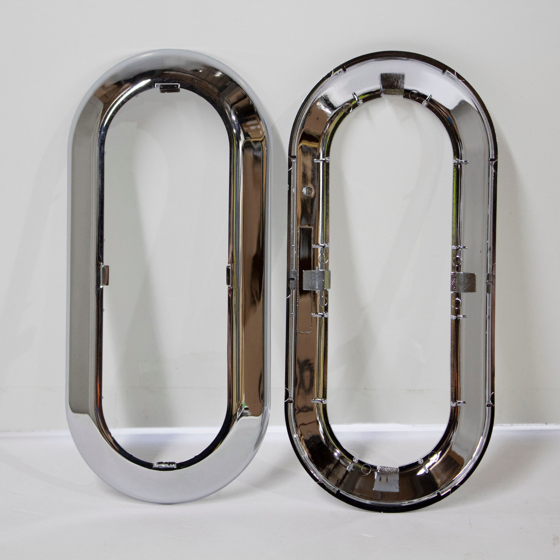 6-Inch Oval Trailer Tail Light Chrome Bezel for TBL6110 - PSZACCTBL6110K1