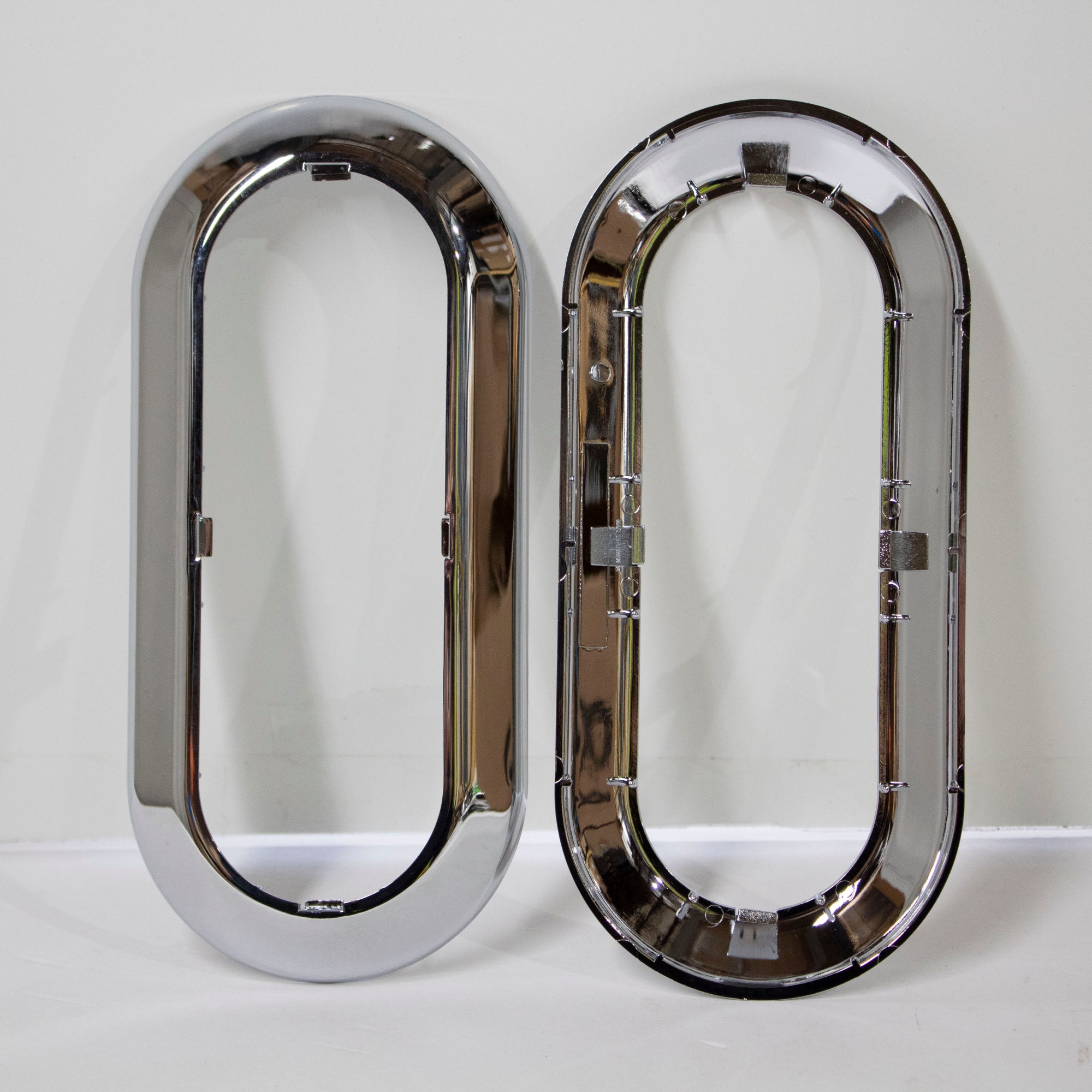 6-Inch Oval Trailer Tail Light Chrome Bezel for TBL6110 - PSZACCTBL6110K1