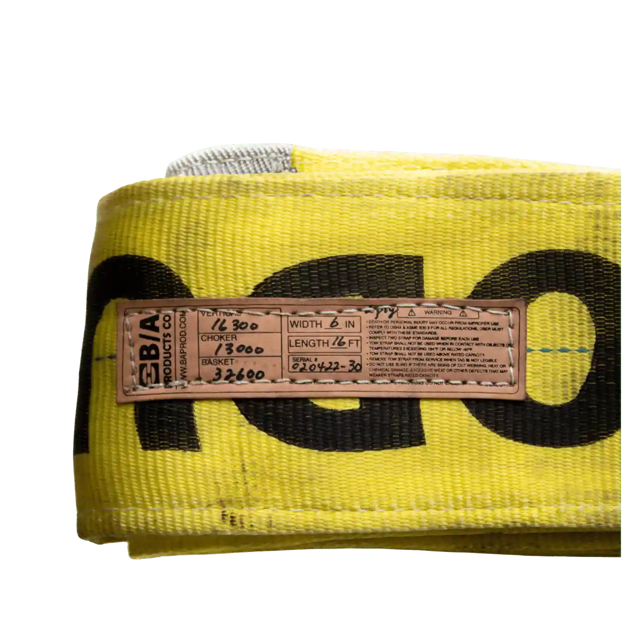 6" x 16' B/A Products 2 Ply Recovery Straps