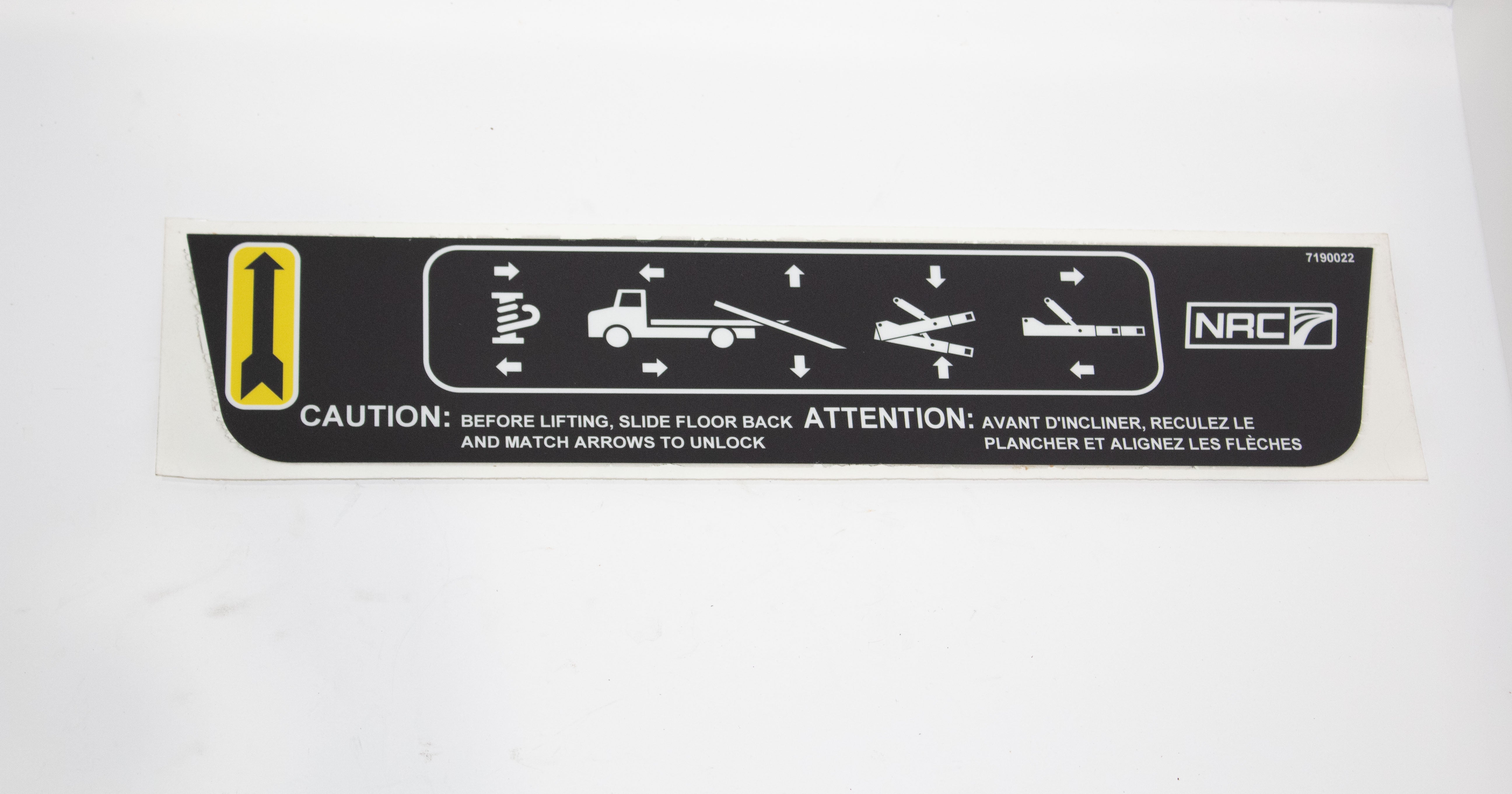 Driver Side Sticker for Carrier – Battelini Wrecker Sales