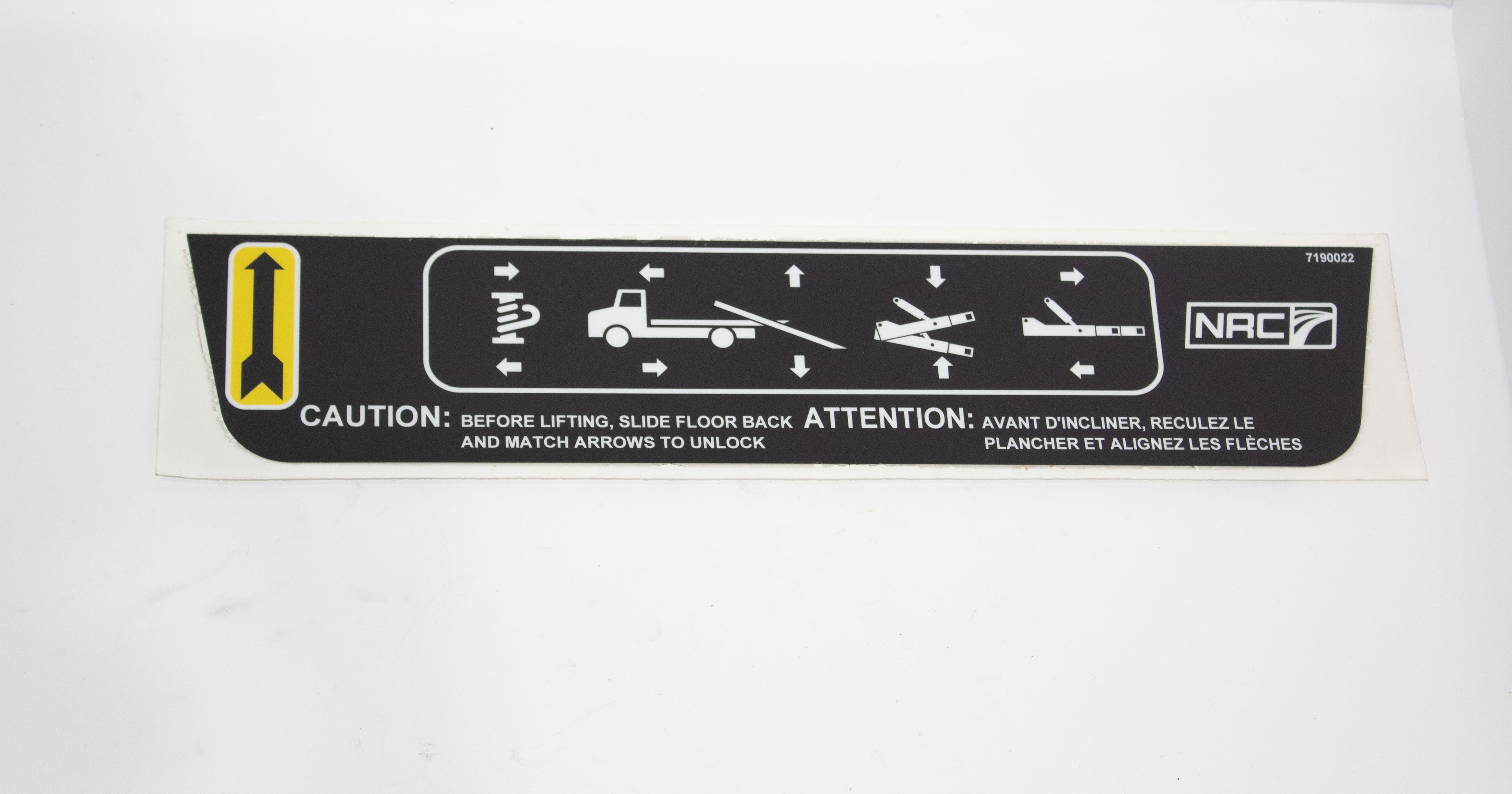 Driver Side Sticker for Carrier