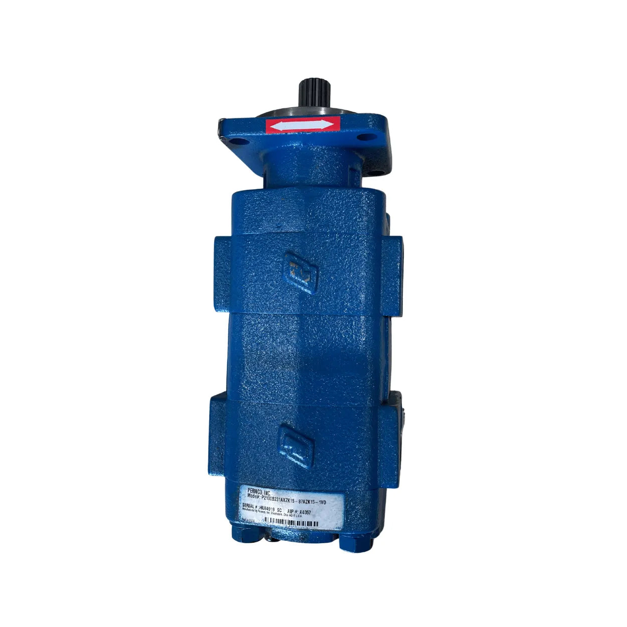 Permco Double pump  w/vibration dampener- 1" x 15Spline shaft [Sliders]
