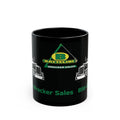 Battelini Trucker Black Mug - Classic Coffee Cup for Drivers, Perfect Gift for Holidays, Travel, and Work, 11oz or 15oz - Towing Supplies