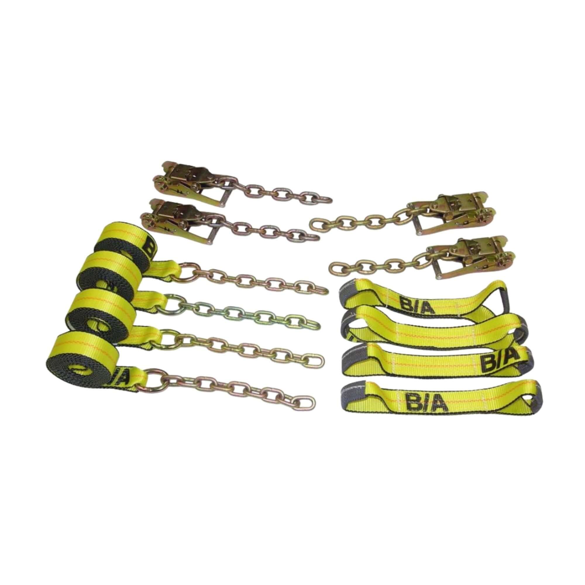 8 point tie downs with chain ends - cargo control 