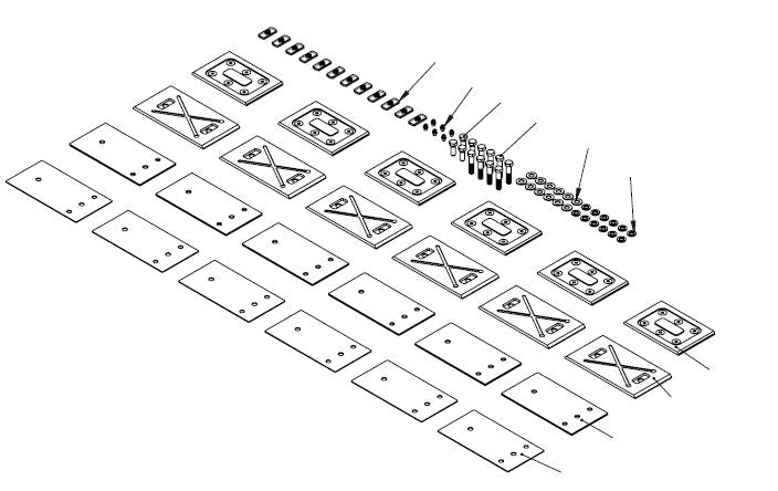 Wear Pad Kit for 4 Stage Axle-Lift