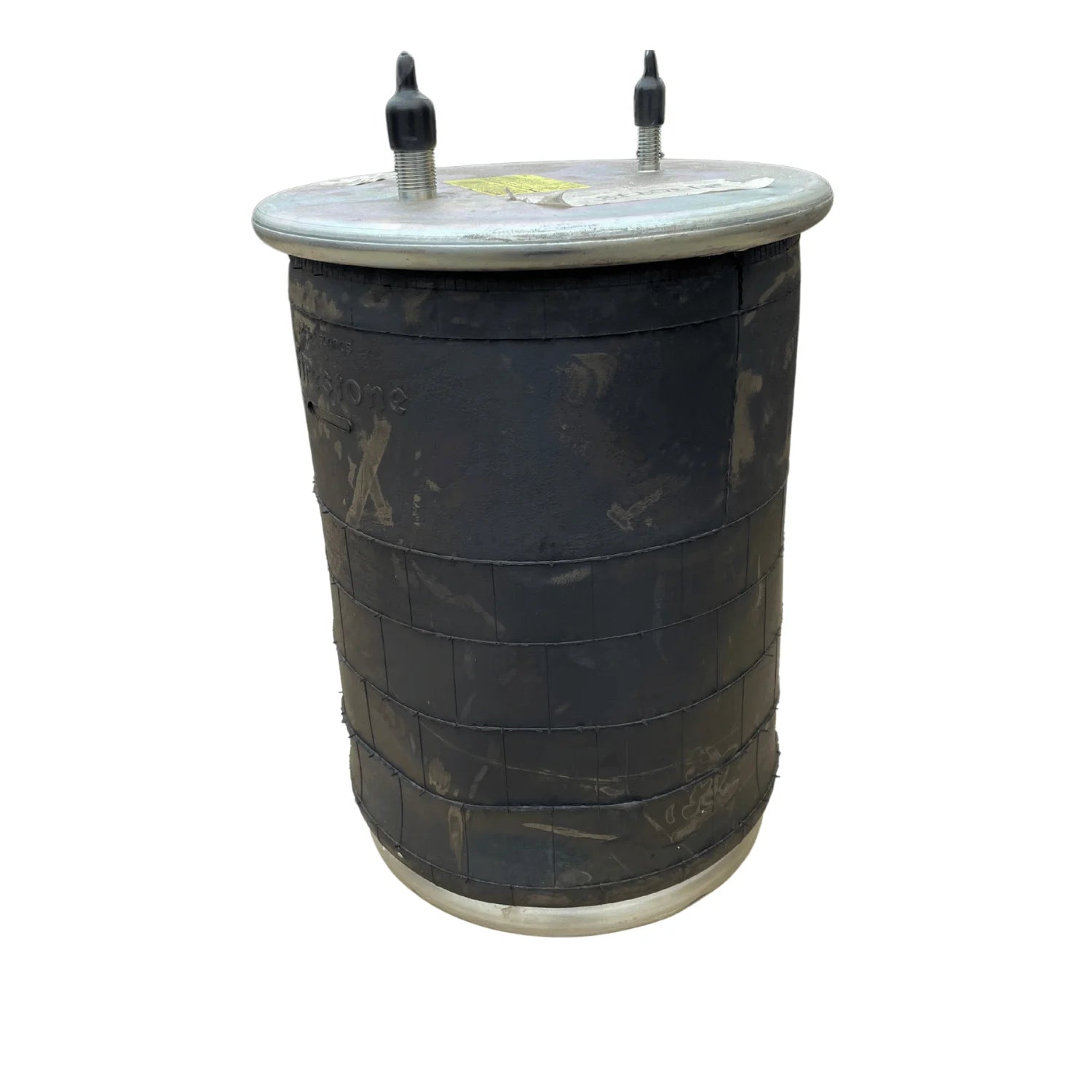 air spring for lifting and lowering the axle lift on an NRC quickswap