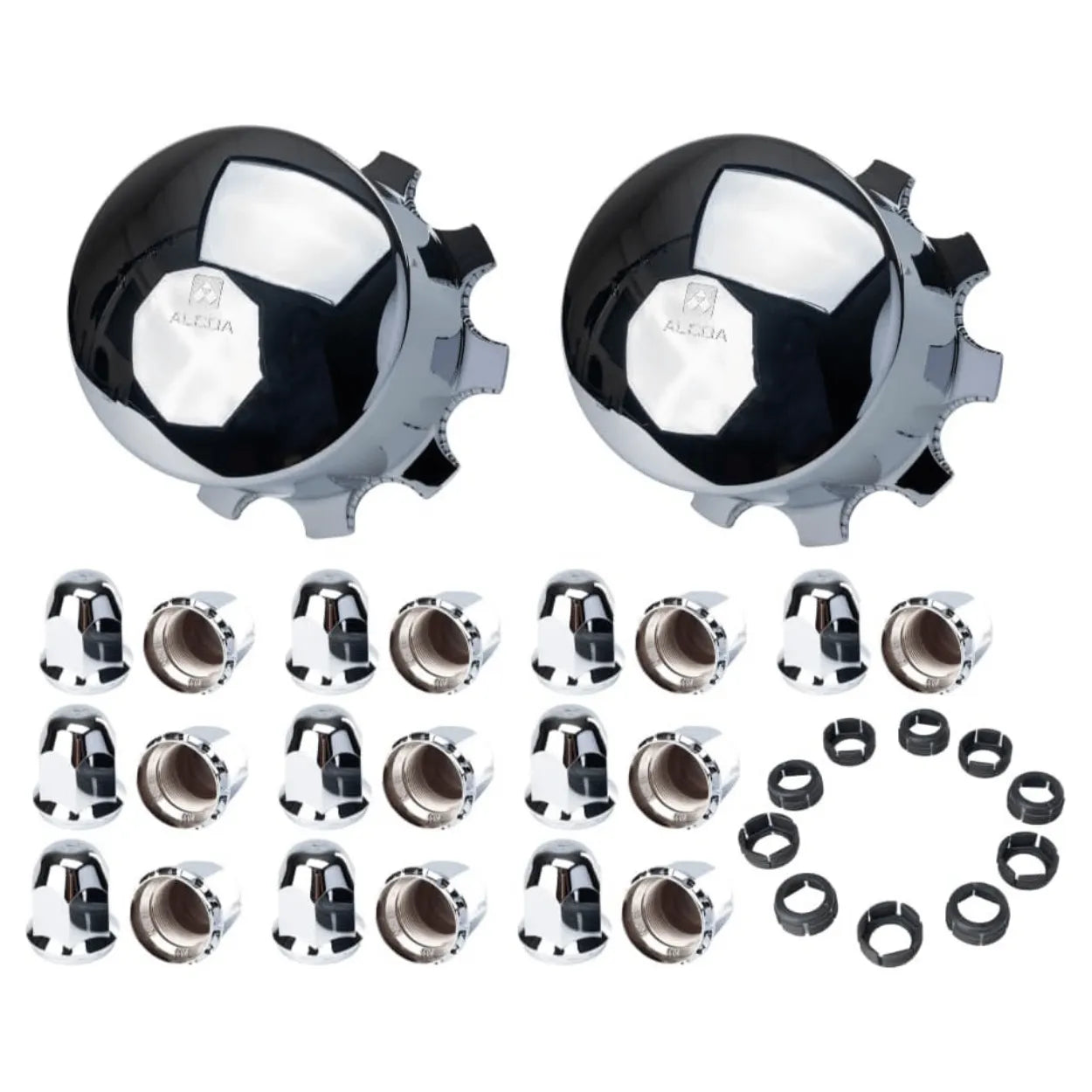 alcoa premium chrome abs plastic hub cap covers - #077188DT