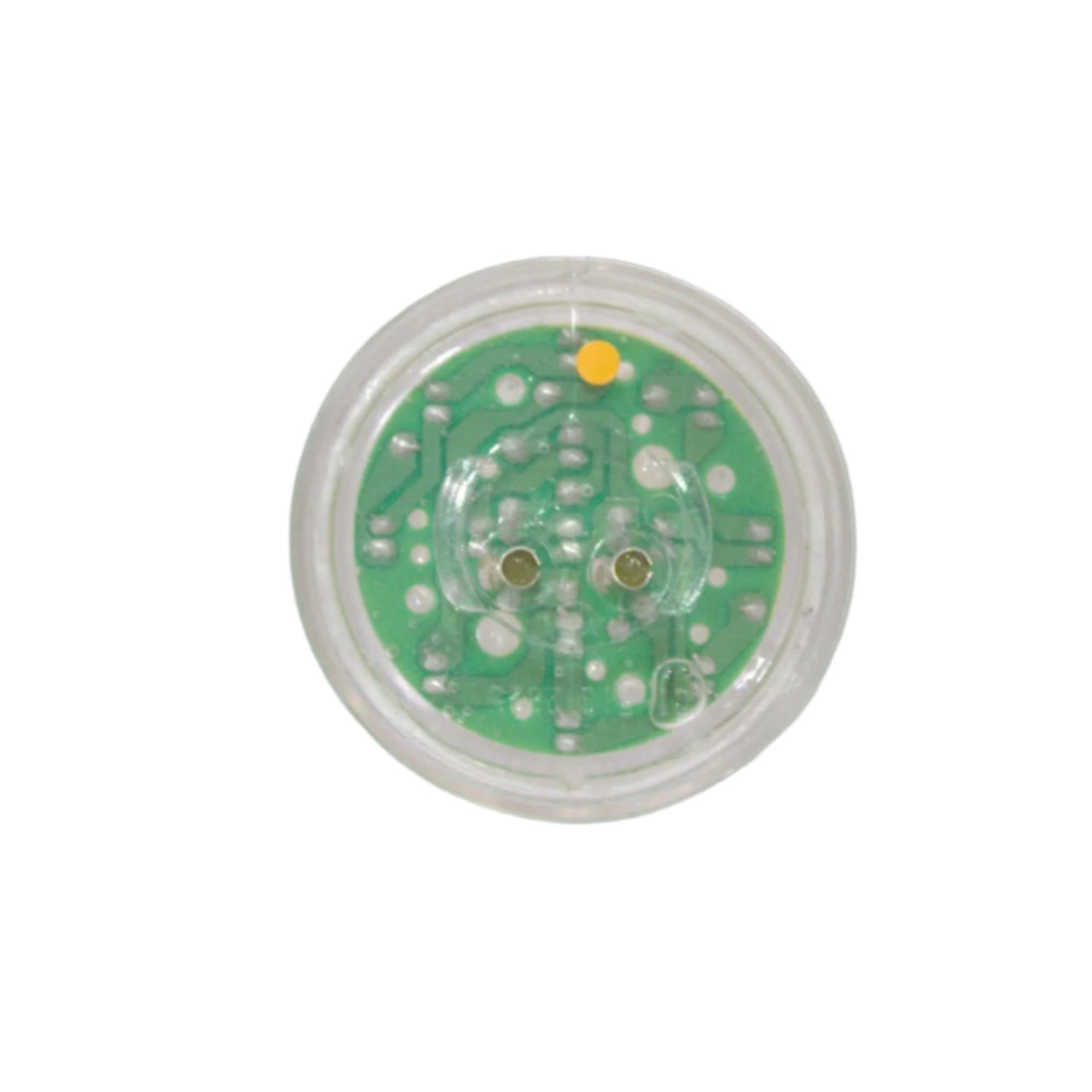 back of 2 1/2" amber clearance marker light for NRC carrier tow trucks