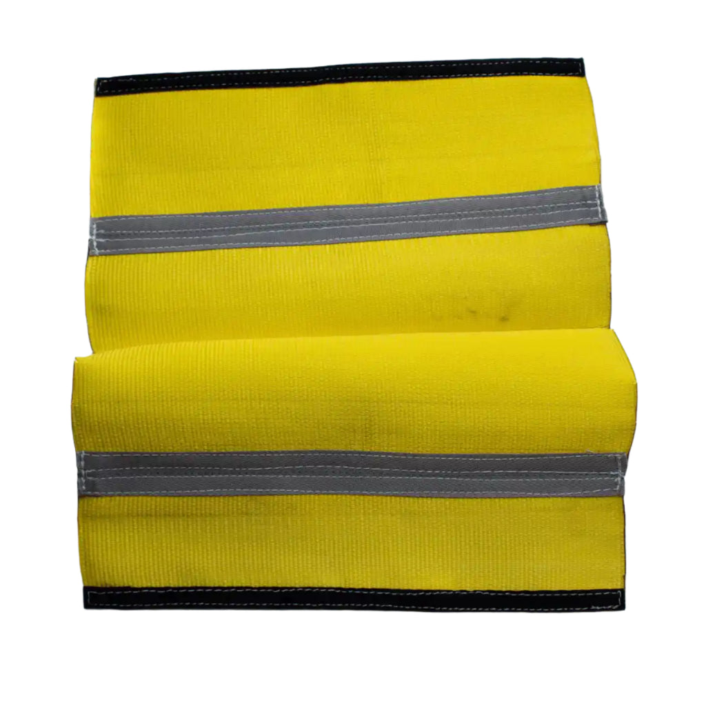 an opened 6" x 24' velcro cover pad for recovery straps