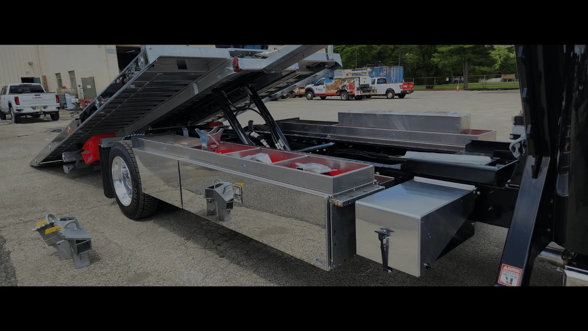 banner highlighting in the ditch underbody toolboxes, storage fenders and toolbox accessories