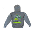 charcoal gray Battelini trucking hoodie